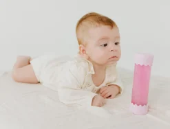 Sensoryczna butelka dla niemowląt SOFT PINK