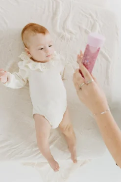 Sensoryczna butelka dla niemowląt SOFT PINK