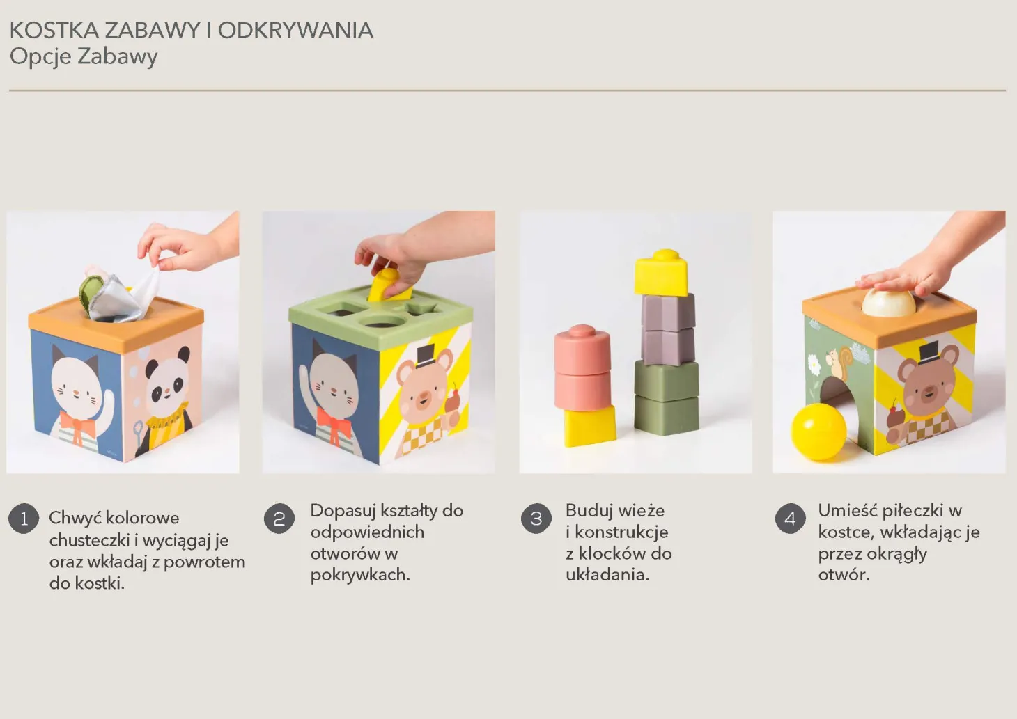 Sensoryczna kostka edukacyjna