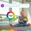 Sensoryczna zakręcona wieża z klocków