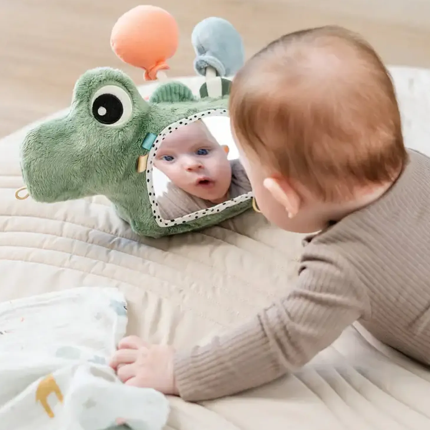 Sensoryczne lusterko stojące Croco Green