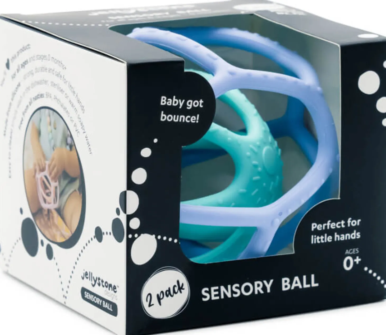 Sensoryczne piłki 2w1 Blue & Mint