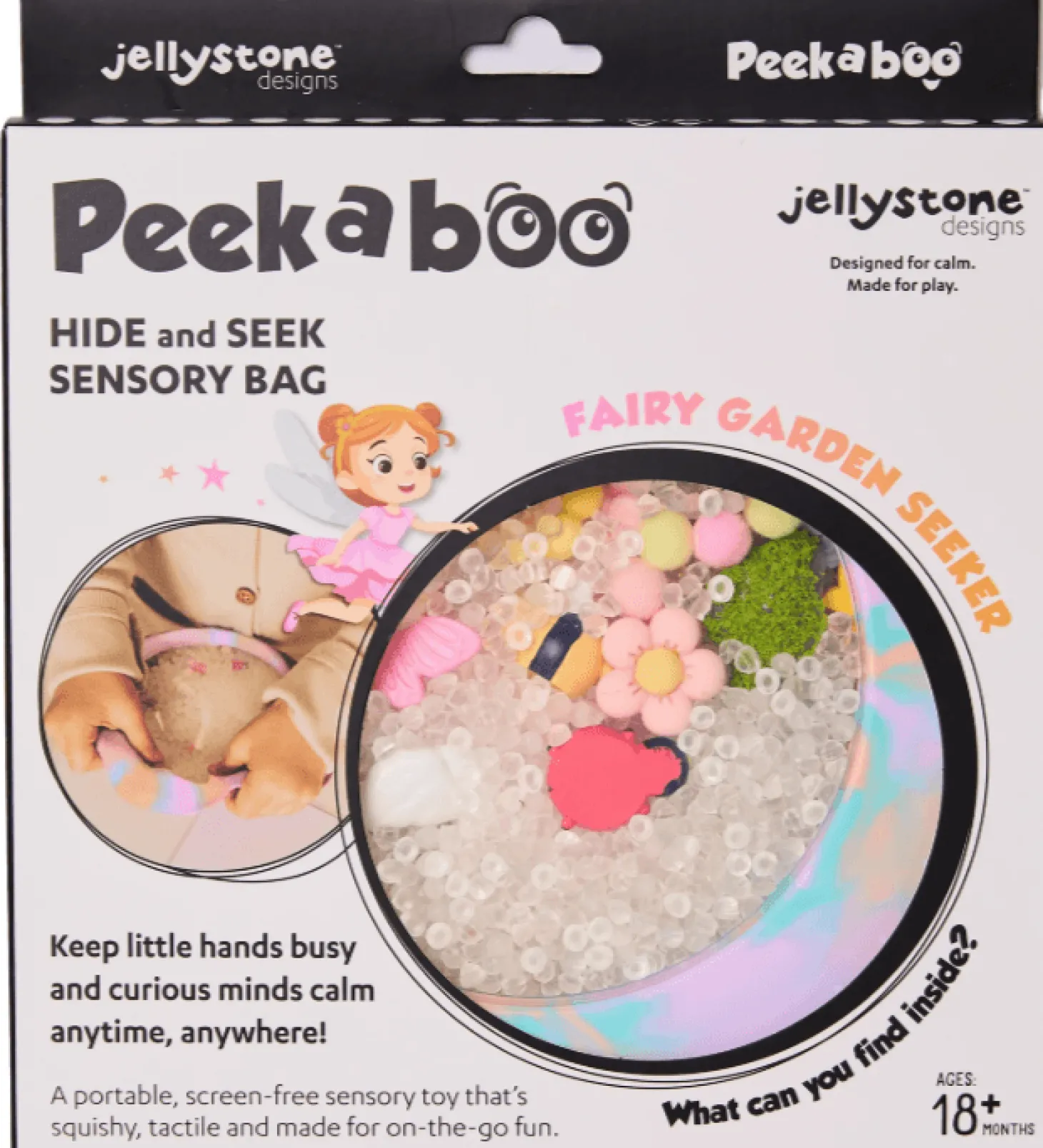 Sensoryczny dysk z figurkami A-Ku-Ku! Peekaboo - Wróżki