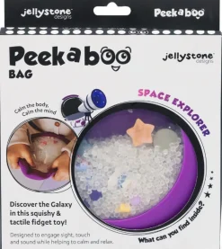 Sensoryczny dysk z figurkami A-Ku-Ku! Peekaboo - Galaktyka