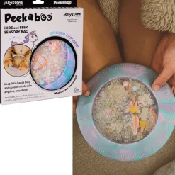 Sensoryczny dysk z figurkami A-Ku-Ku! Peekaboo - Jednorożec