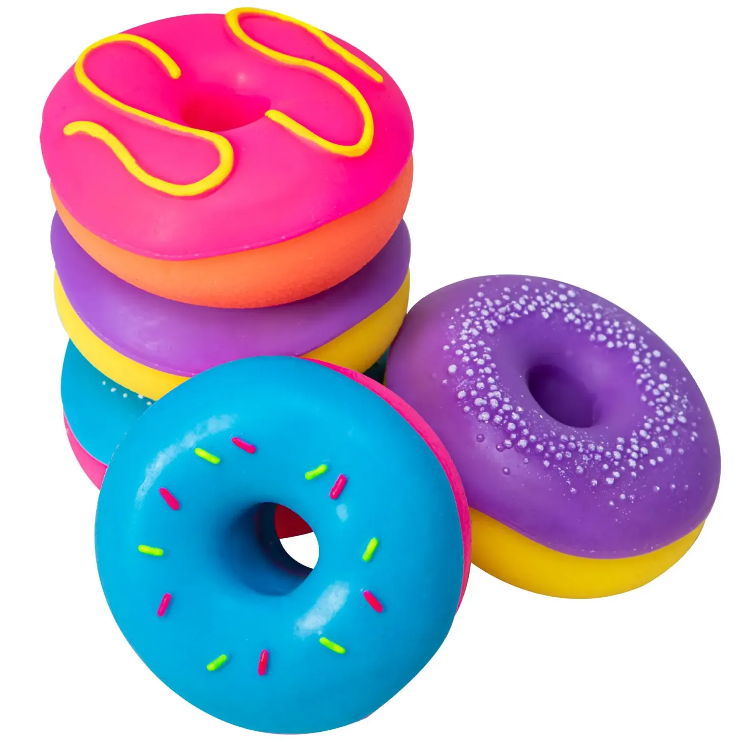 Sensoryczny gniotek z dziurką: Donut NeeDoh