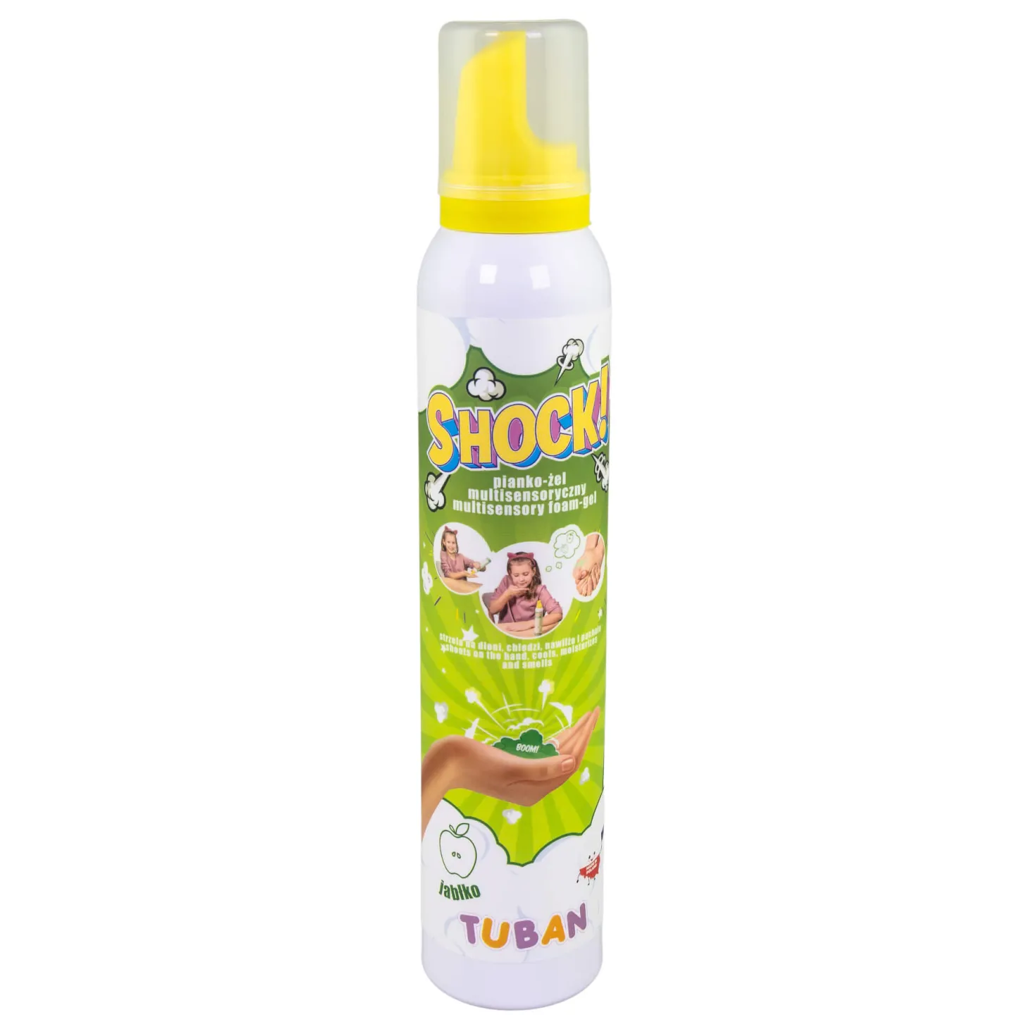 Shock! - multisensoryczny pianko-żel, jabłko, 200 ml