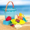 Shore Thing – wielkie wiaderko z akcesoriami do piasku – niebieskie