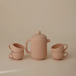 Silikonowa zastawa do herbatki - Blush