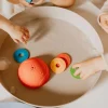 Silikonowe kubeczki, miseczki do układania i do wody z tonącymi dyskami Cups Rainbow