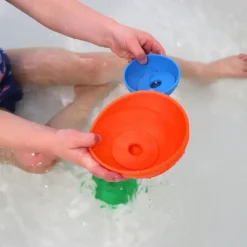 Silikonowe kubeczki, miseczki do układania i do wody z tonącymi dyskami Cups Rainbow