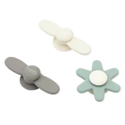 Silikonowe spinnery z przyssawką 3szt. - beige