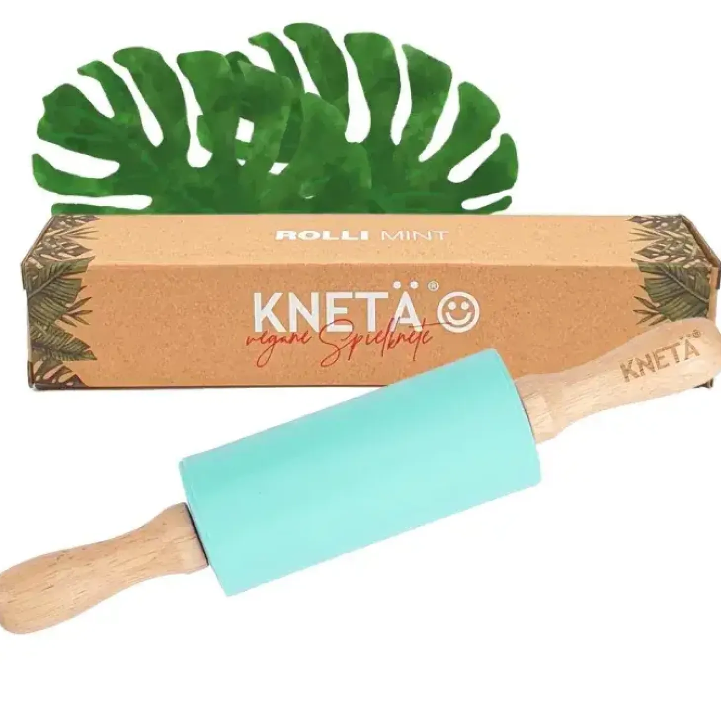 Silikonowy wałek do ciastoliny Rolli - miętowy