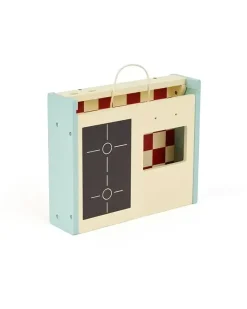 Składana drewniana kuchenka, zielona