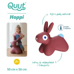 Skoczek Hoppi Bunny - Burgundy