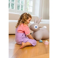 Skoczek Hoppi Bunny - Warm grey