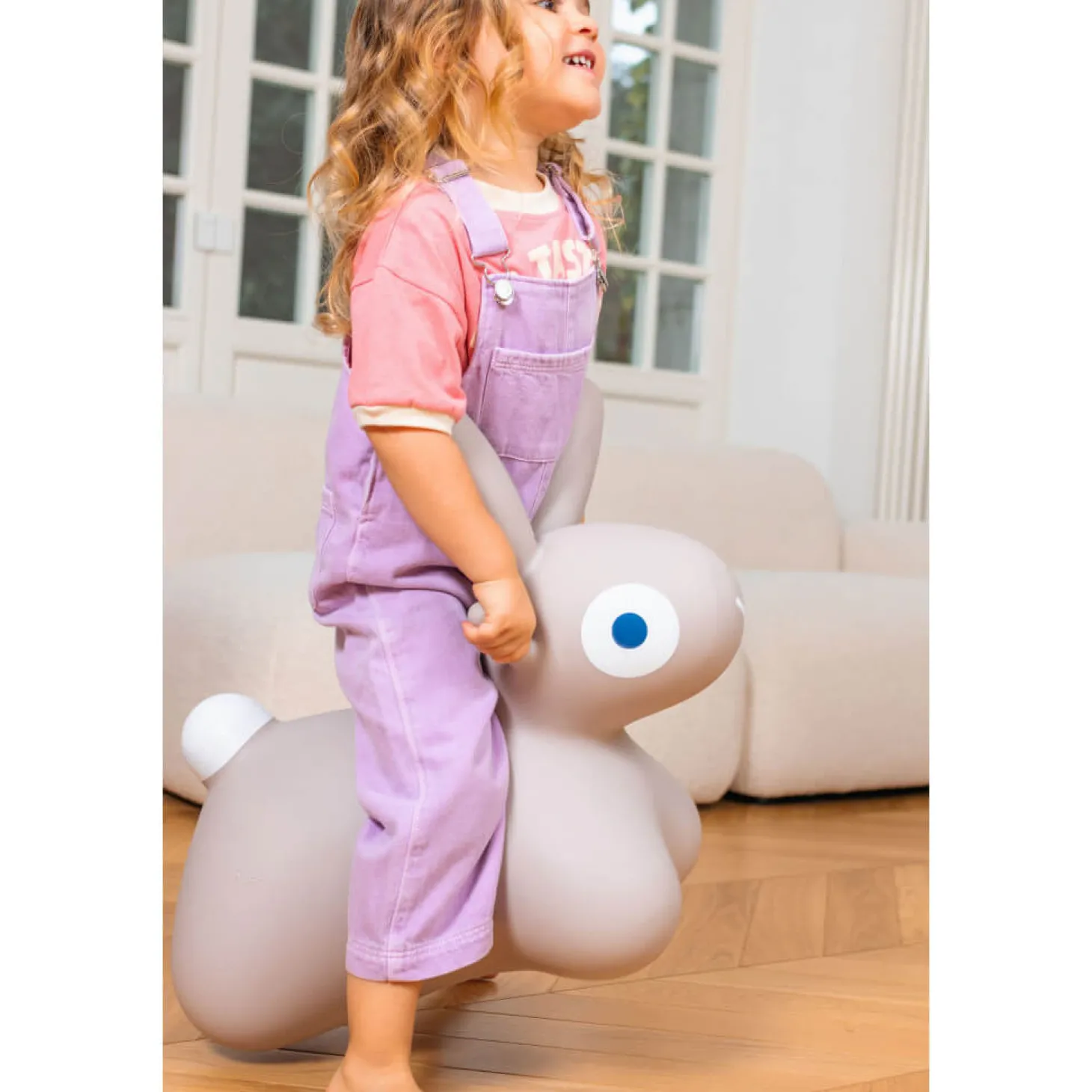 Skoczek Hoppi Bunny - Warm grey