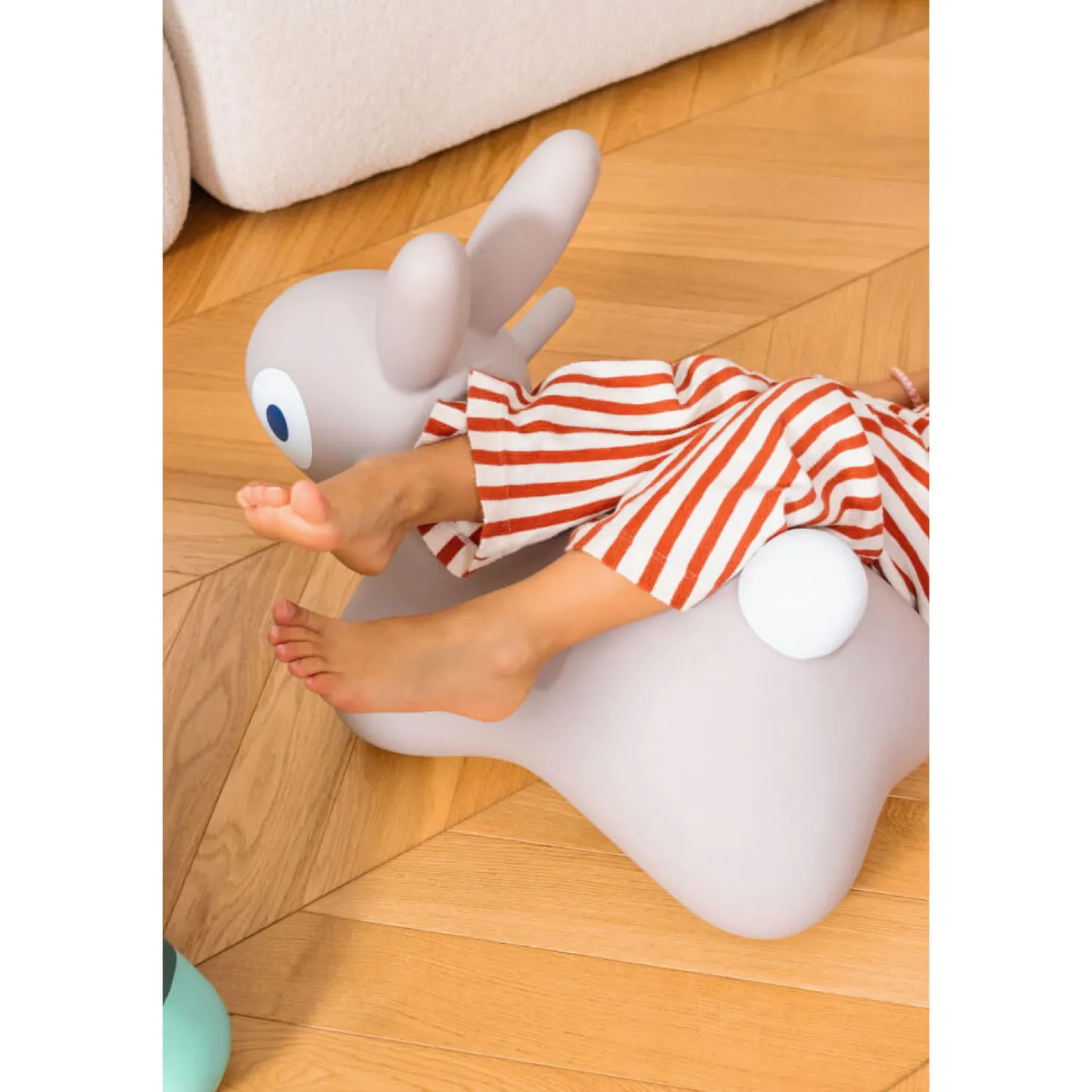 Skoczek Hoppi Bunny - Warm grey