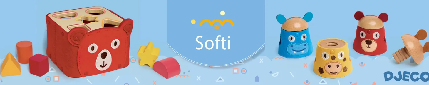 Sorter kształtów drewno+filc SOFTISHAPE