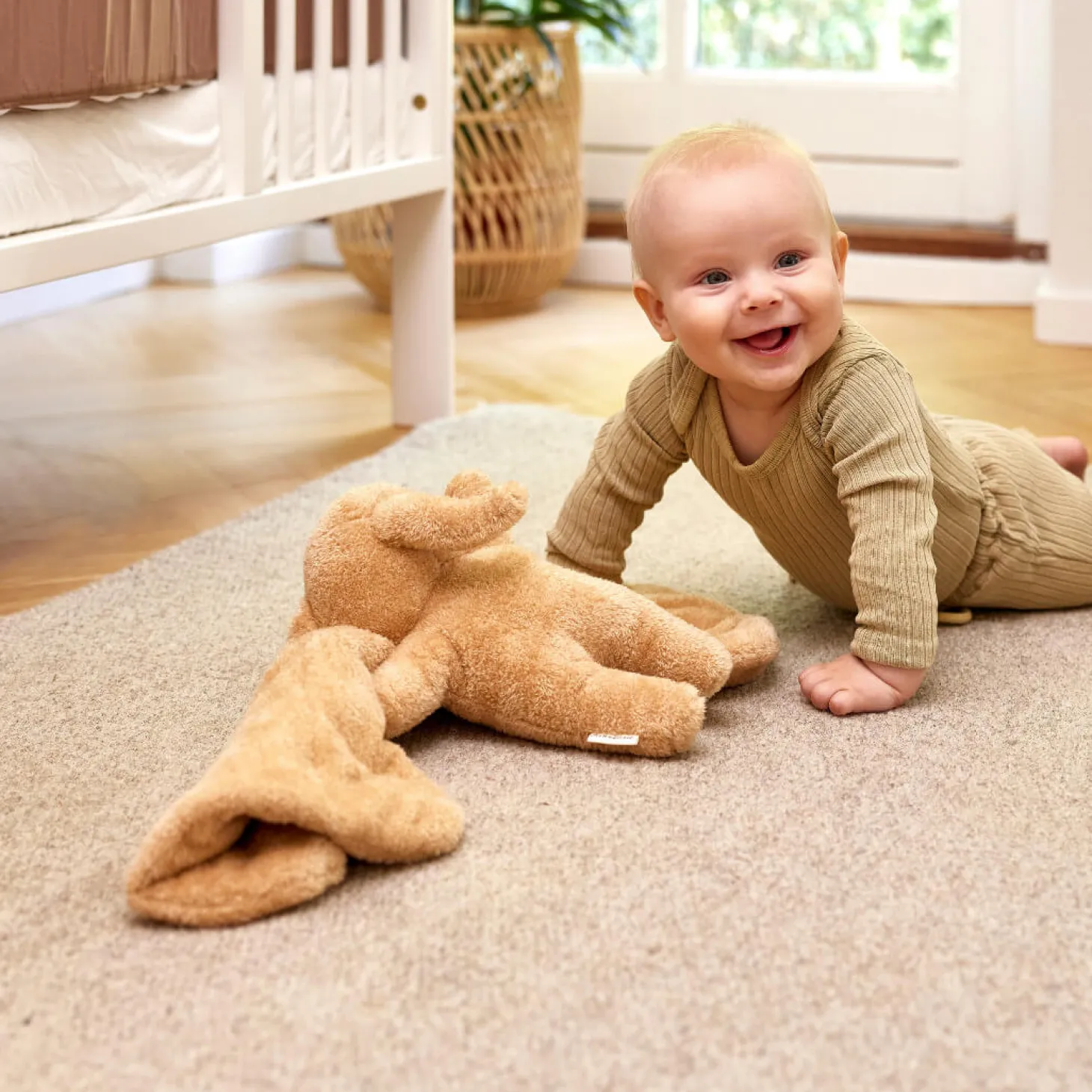Stabilizator dla dziecka pluszak obciążeniowy słoń 0,8kg - brązowy