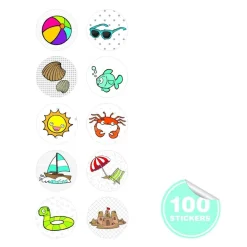 Stempel z naklejkami - Plaża