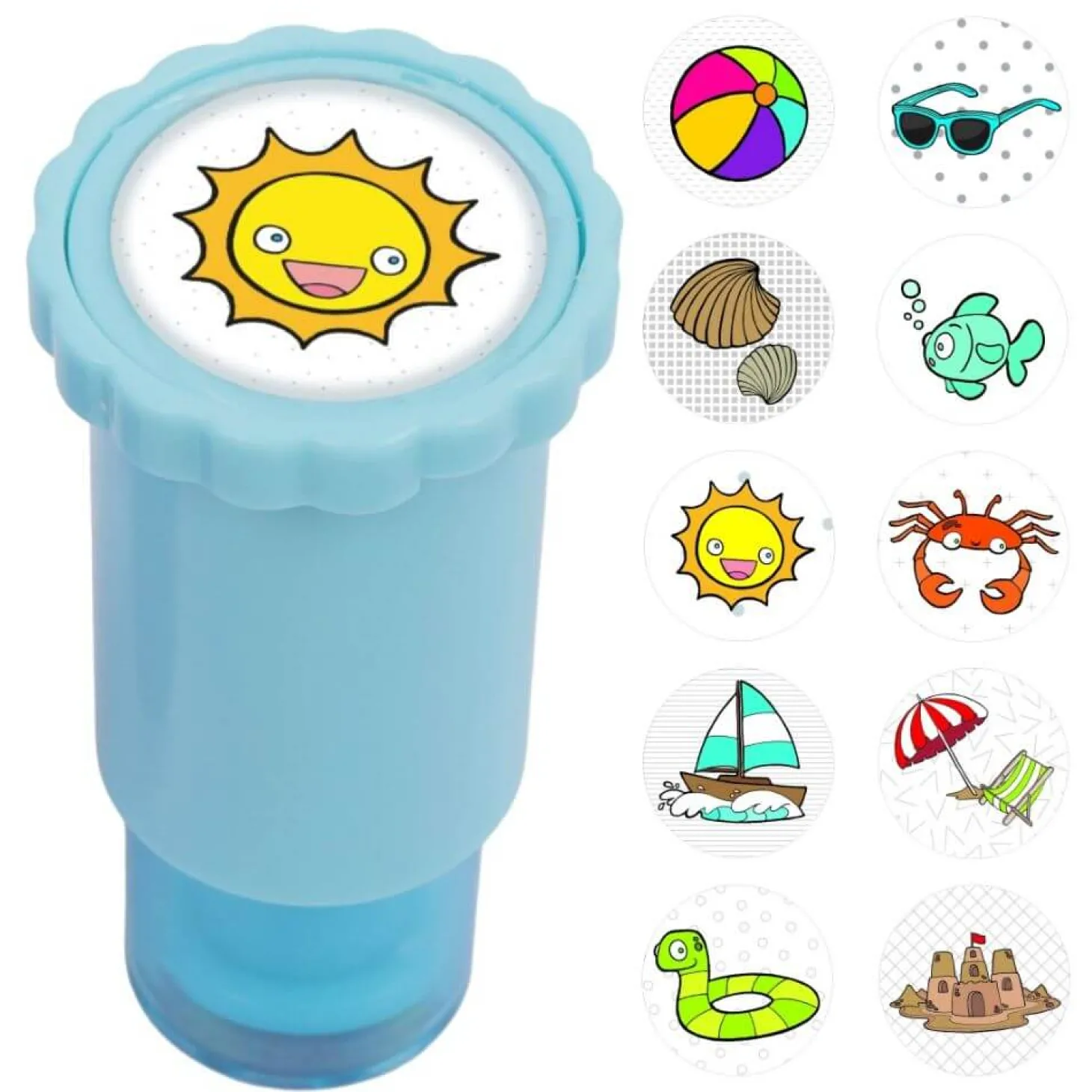 Stempel z naklejkami - Plaża