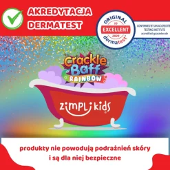 Strzelający proszek do kąpieli Crackle Baff Colours 6 użyć 6 kolorów 3+