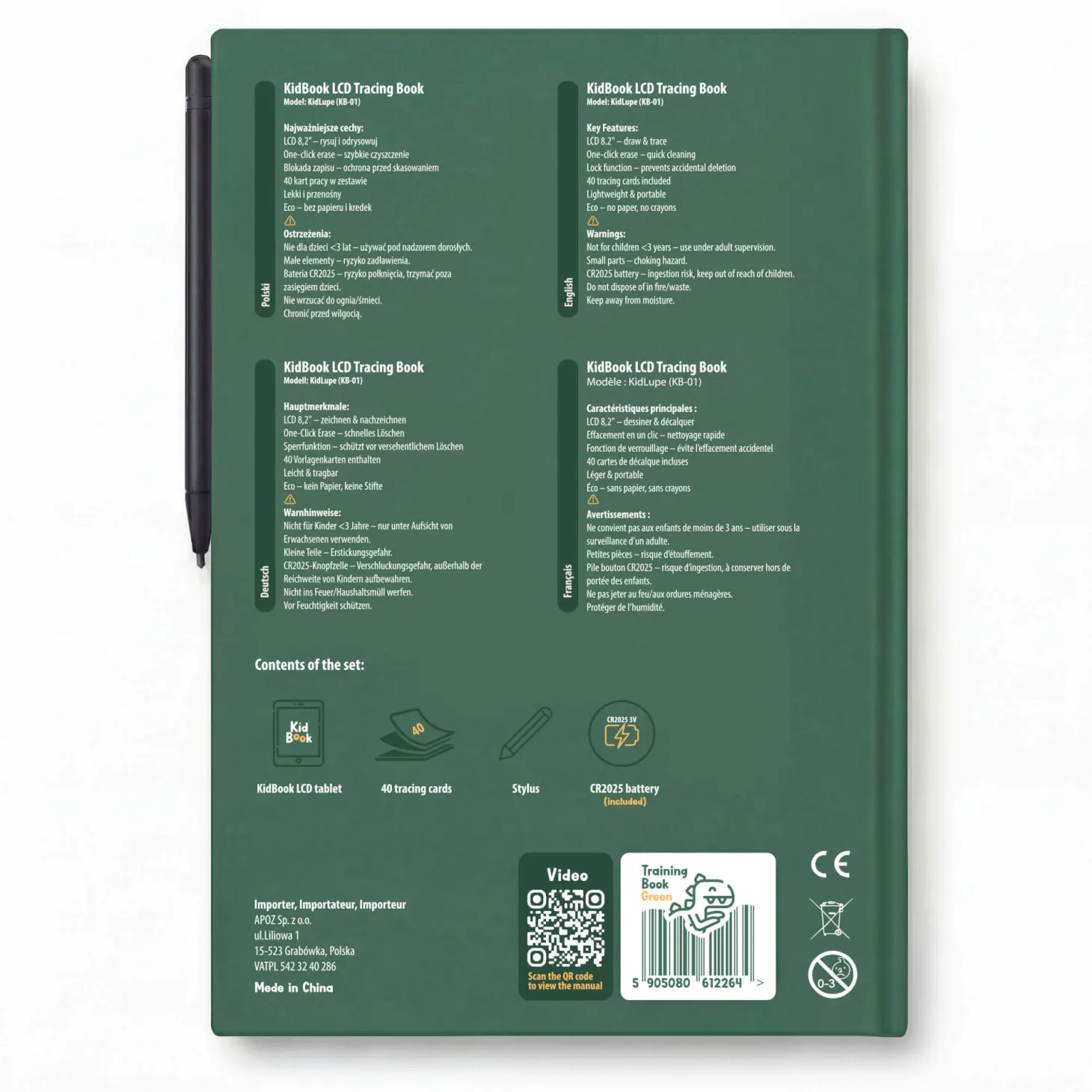 Tablet graficzny KidBook - Dino