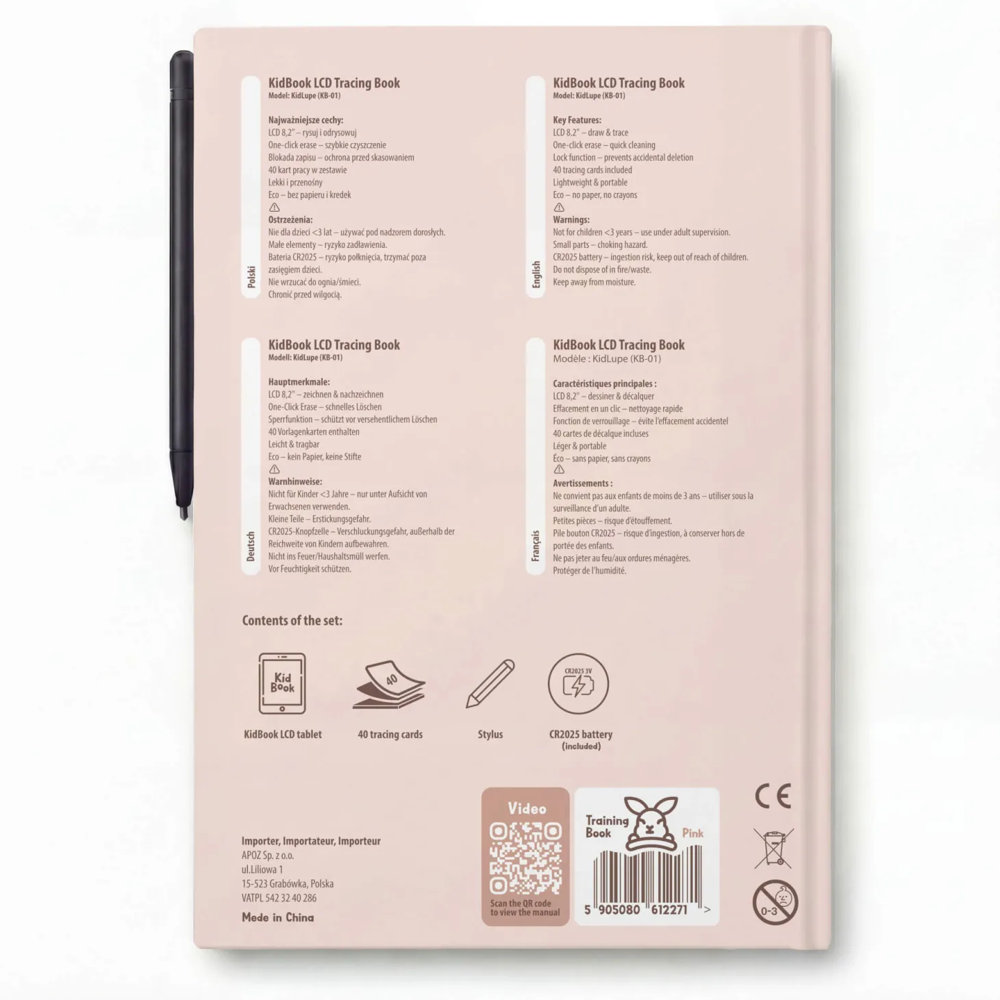 Tablet graficzny KidBook - Rabbit