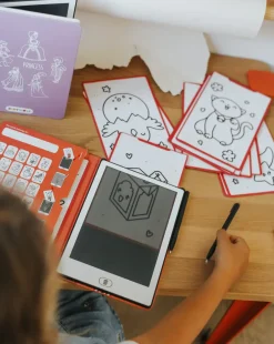 Tablet graficzny z szablonami do rysowania KIDYDRAW-MINI - kawai