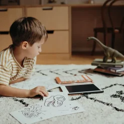 Tablet graficzny z szablonami do rysowania KIDYDRAW-MINI - dinozaury