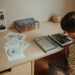 Tablet graficzny z szablonami do rysowania KIDYDRAW-MINI - ocean i piraci