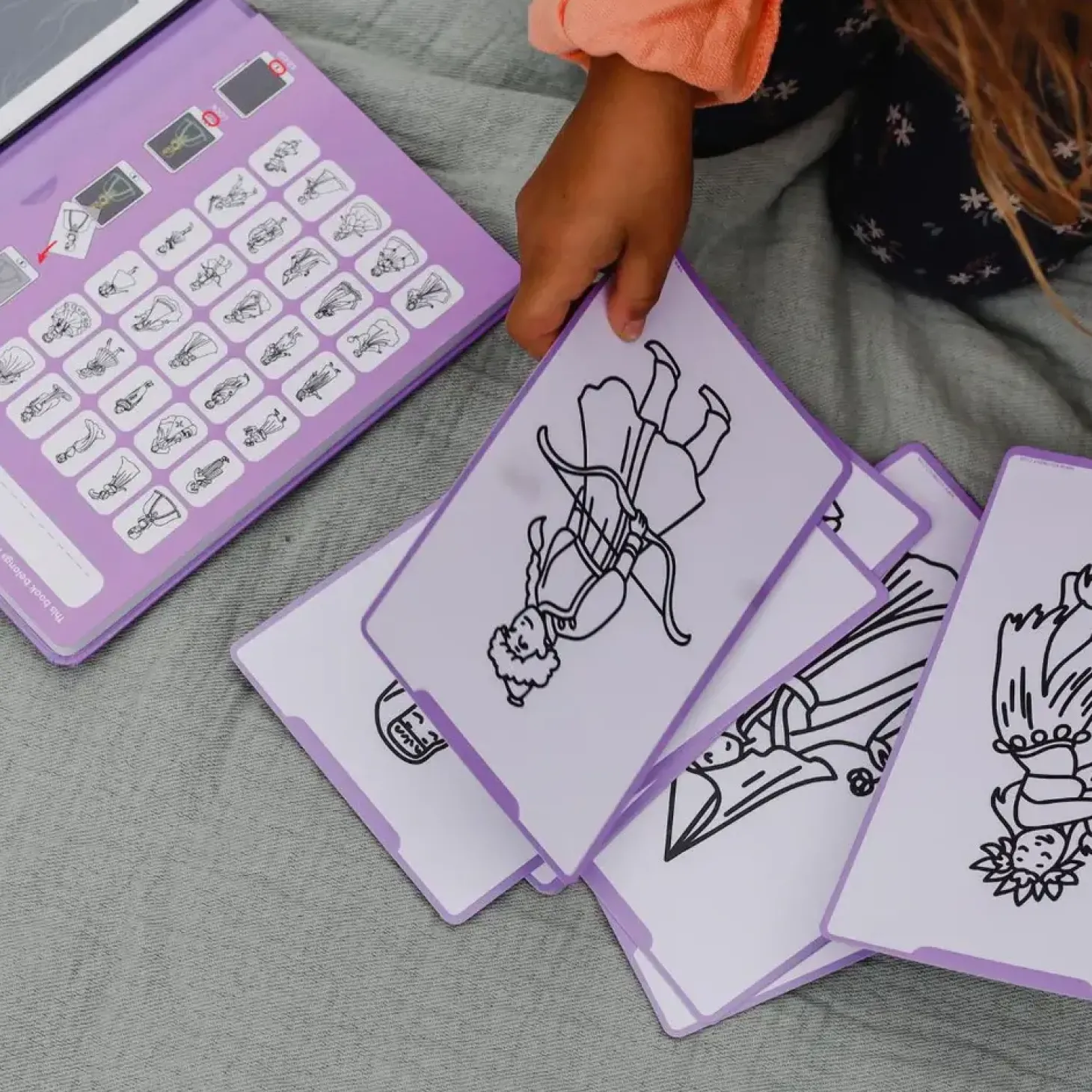 Tablet graficzny z szablonami do rysowania KIDYDRAW-MINI - princess