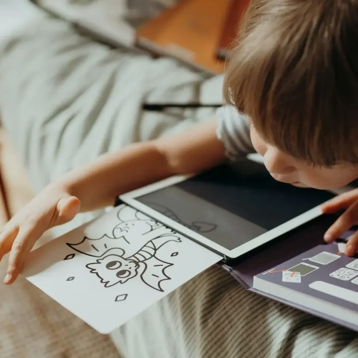 Tablet graficzny z szablonami do rysowania KIDYDRAW-MINI - princess