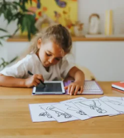 Tablet graficzny z szablonami do rysowania KIDYDRAW-MINI - princess