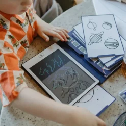 Tablet graficzny z szablonami do rysowania KIDYDRAW-MINI - galaktyka