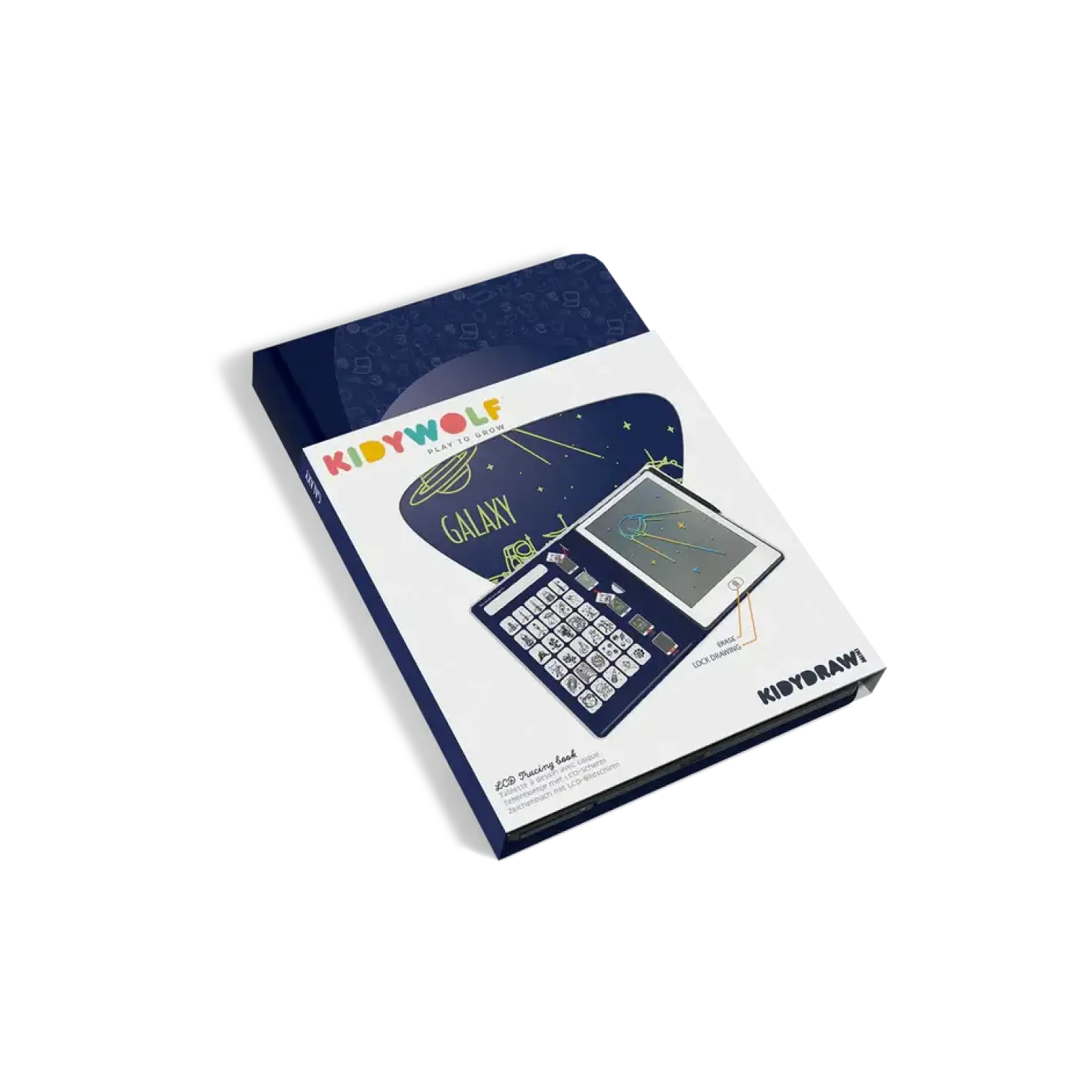 Tablet graficzny z szablonami do rysowania KIDYDRAW-MINI - galaktyka