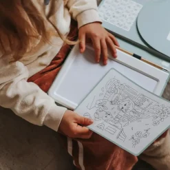 Tablet graficzny z szablonami do rysowania KIDYDRAW-PAD - Food around the world, 6+