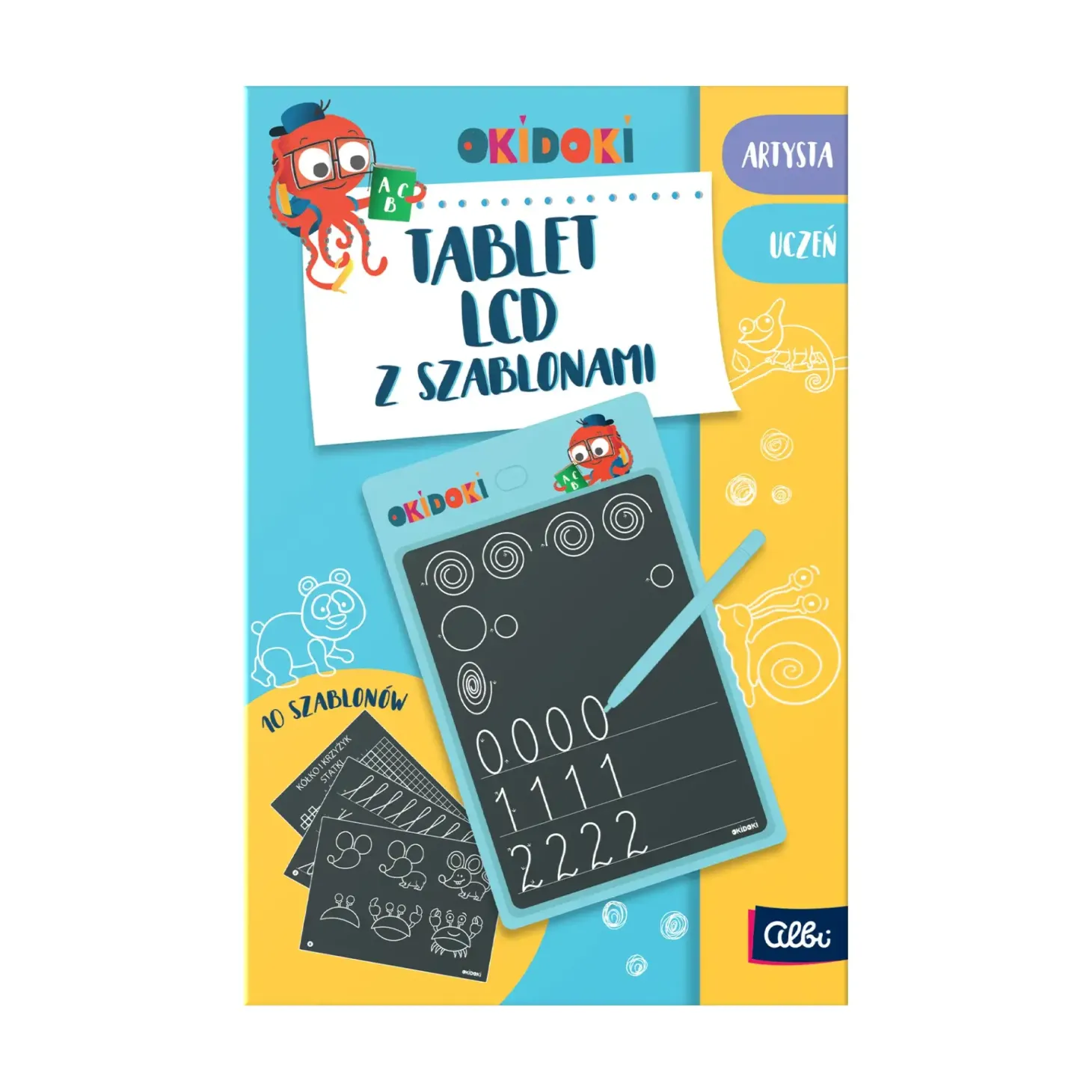 Tablet LCD z szablonami - OKIDOKI