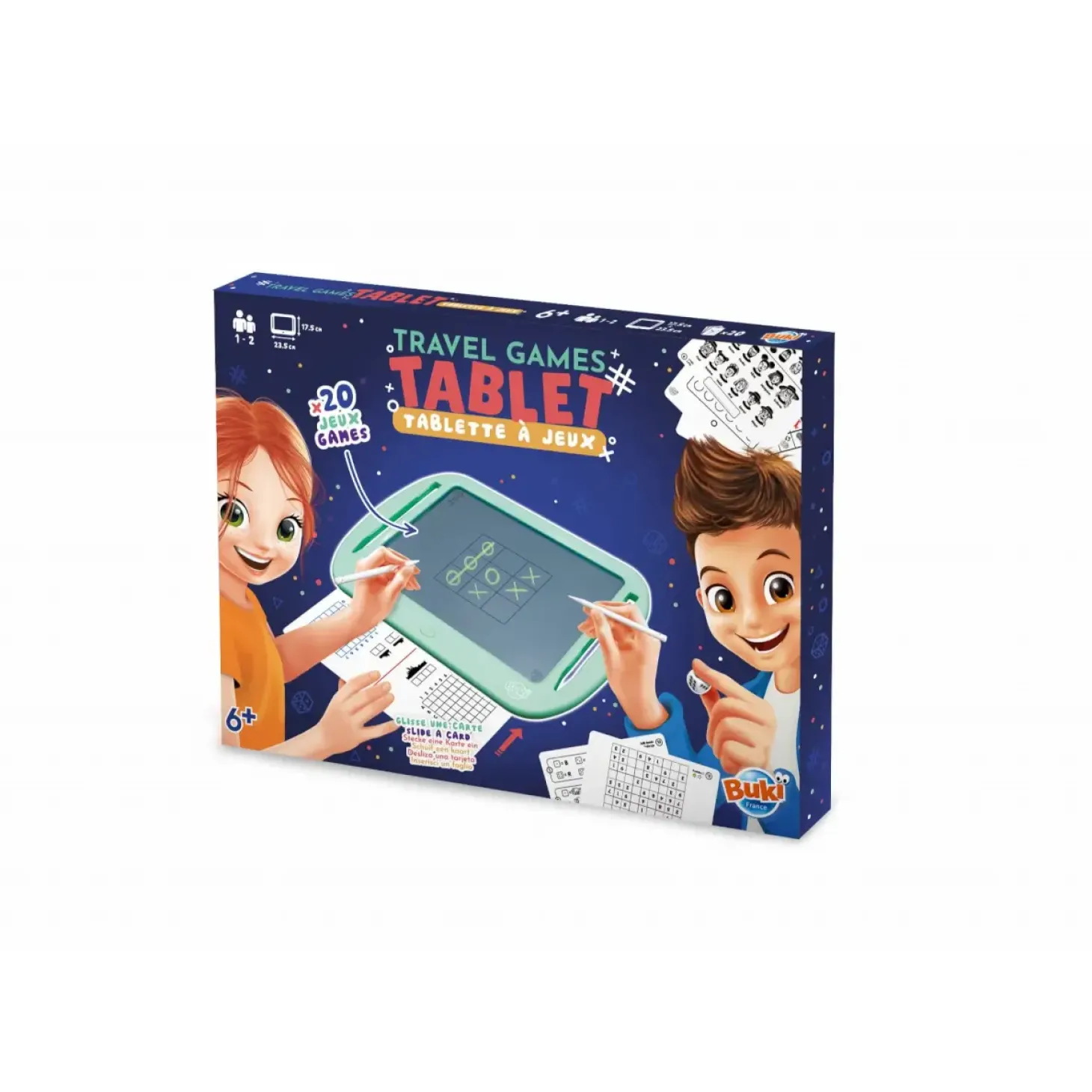 Tablet z grami podróżnymi