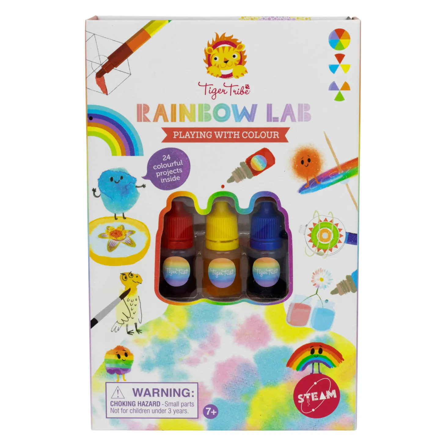 Tęczowe laboratorium - Zabawa Kolorami