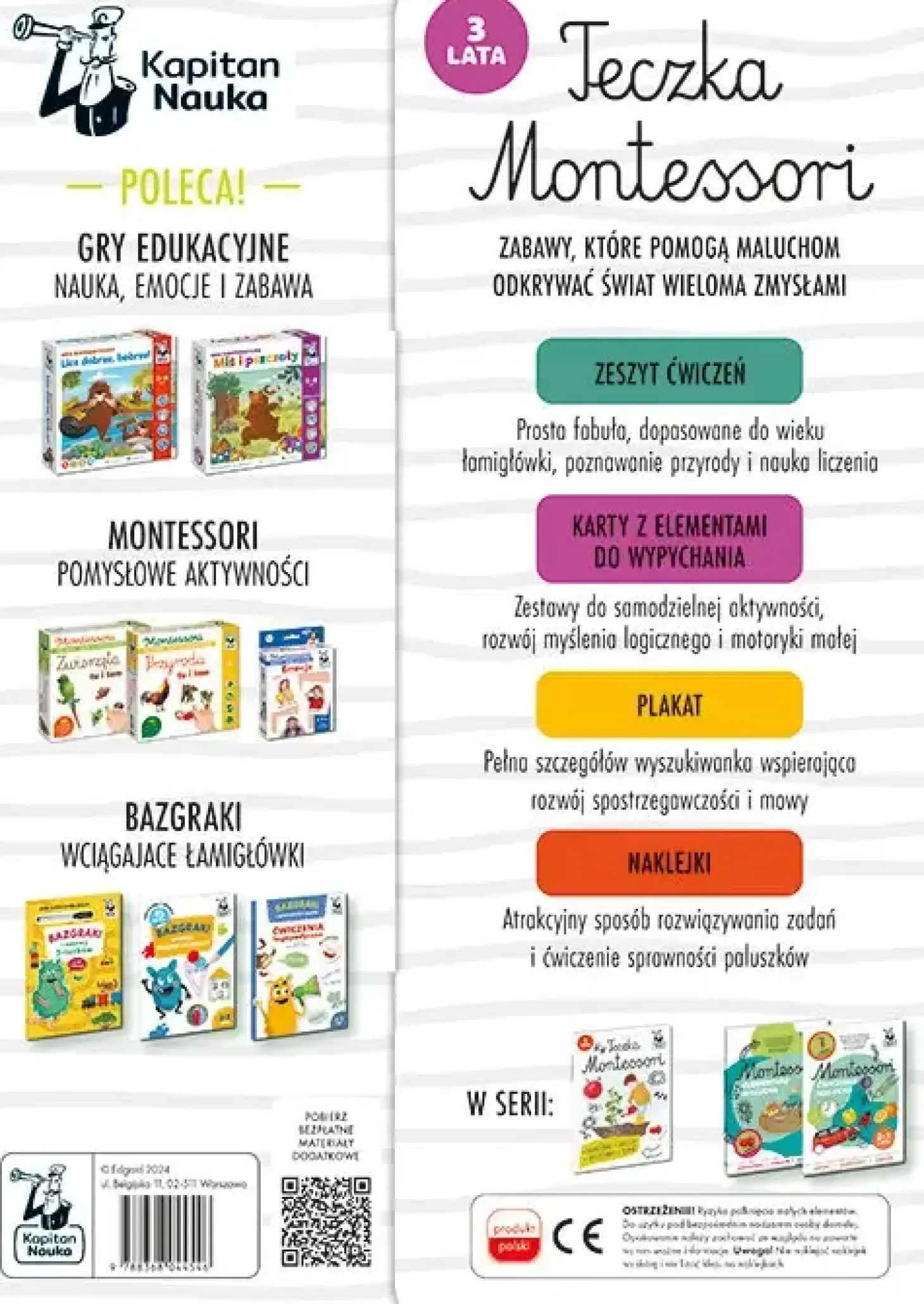 Teczka Montessori. 3 lata