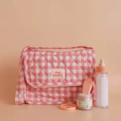 Torba z akcesoriami dla lalek Pink Gingham