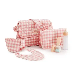 Torba z akcesoriami dla lalek Pink Gingham