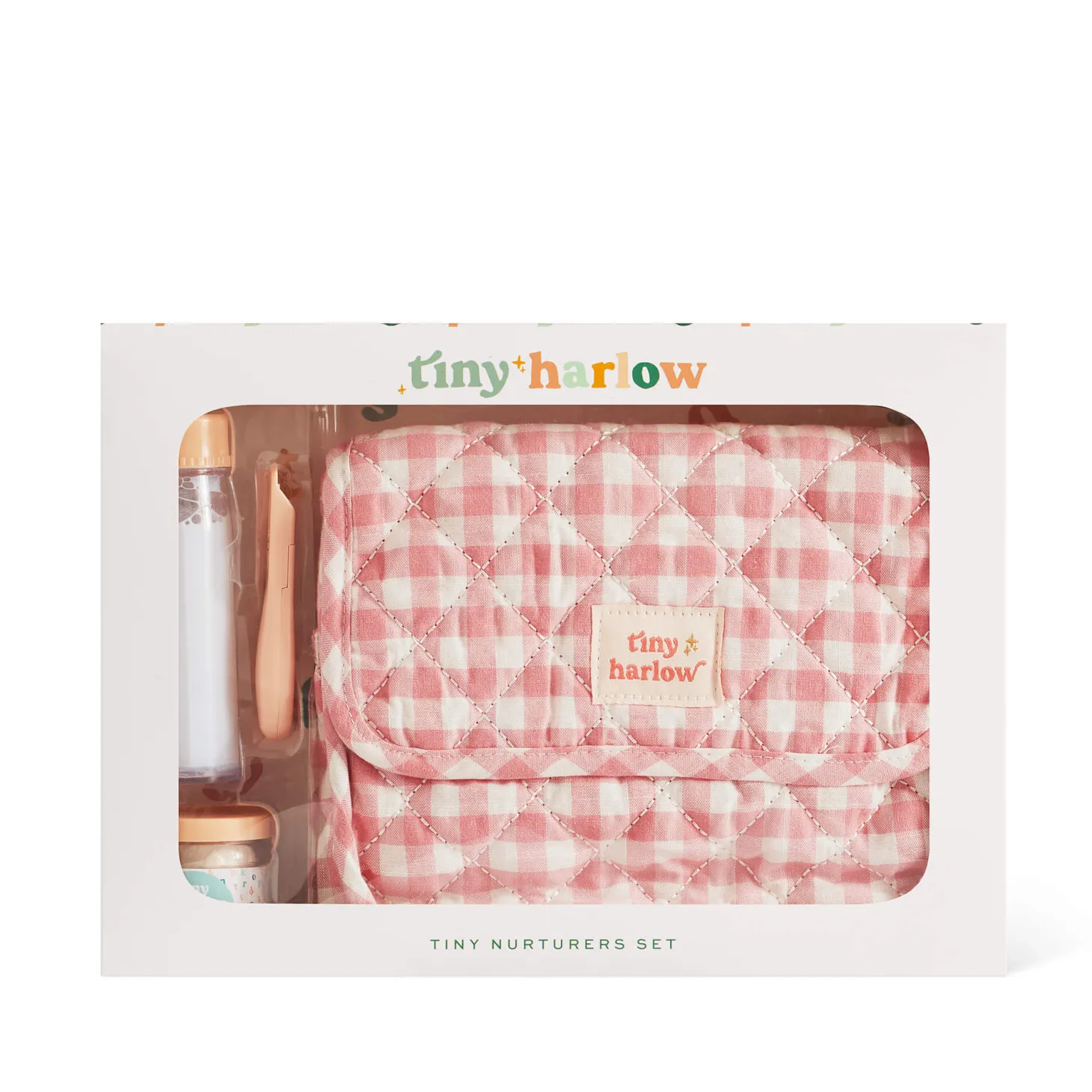 Torba z akcesoriami dla lalek Pink Gingham