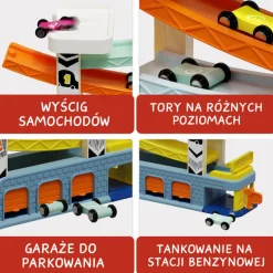 Tor samochodowy Zjeżdżalnia z superszybkimi autami, 18m+