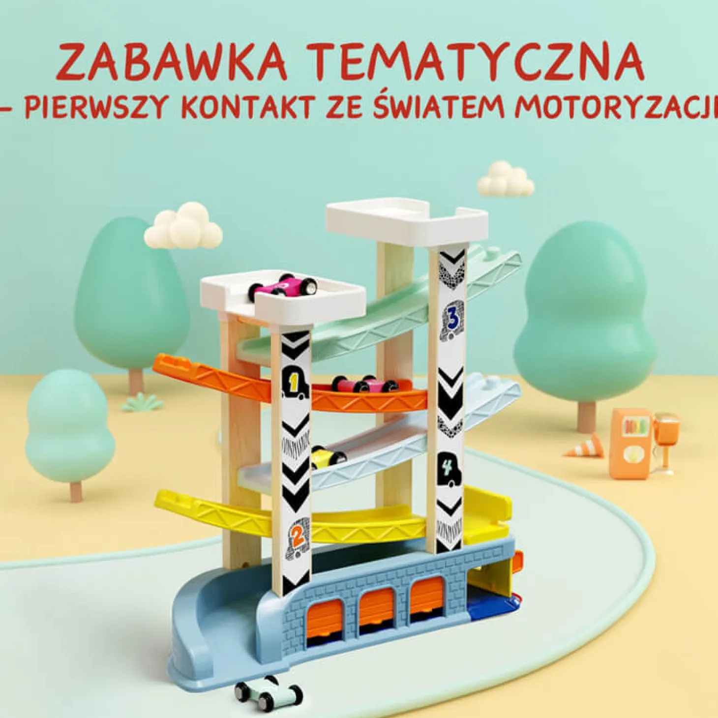 Tor samochodowy Zjeżdżalnia z superszybkimi autami, 18m+