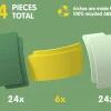 Tory do układania Arches - Builder Set, 54 el.