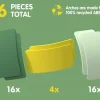 Tory do układania Arches - Creator Set, 36 el.