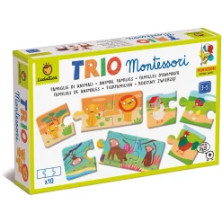 TRIO Montessori - gra-układanka - RODZINY ZWIERZĄT
